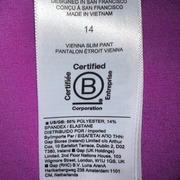 Athleta Jazzy Purple Brooklyn Heights Vienna Slim Pants - Picture 13 of 15